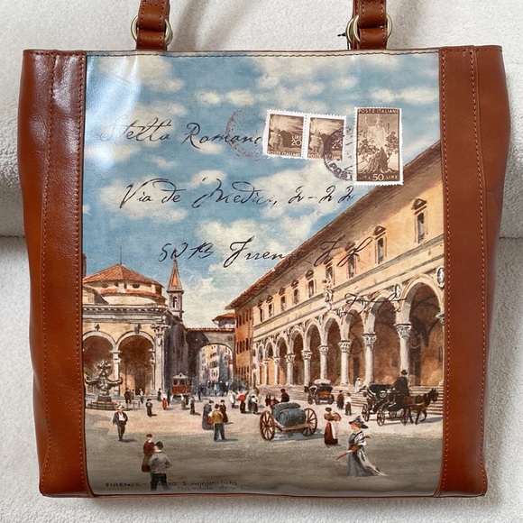 Patricia Nash Viana Tote - Firenze Postcard - Picture 2 of 11